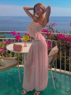 Elegant Lace Long Pant Set