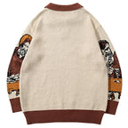 Vintage Oversized Men Sweaters Streetwear Harajuku Hip Hop Sweaters knit Jumpers Casual Loose Retro Y2K Sweaters Knitwear